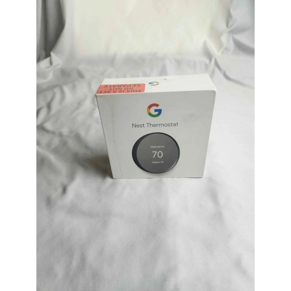 Google Nest Thermostat Smart Programmable Charcoal GA01334-US